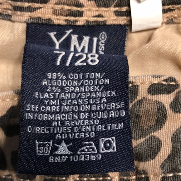 YMI Jeans Leopard Cheetah Print Skinny Jeans - Picture 6 of 11